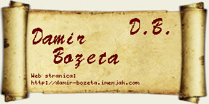 Damir Bozeta vizit kartica